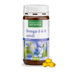 Omega-3-6-9 Ľanové olejové kapsule 180 ks